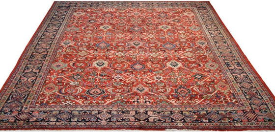 9x12 Antique Persian Mahal Area Rug - 108208.