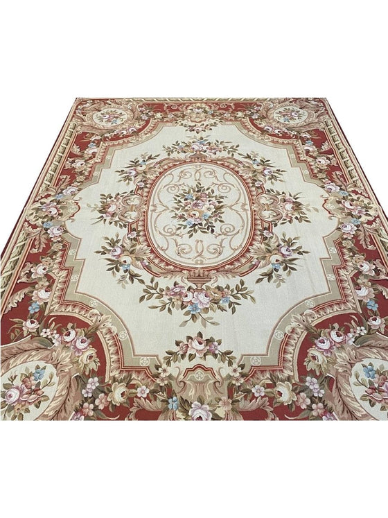 9x12 French Style Needlepoint Rug - 102362.