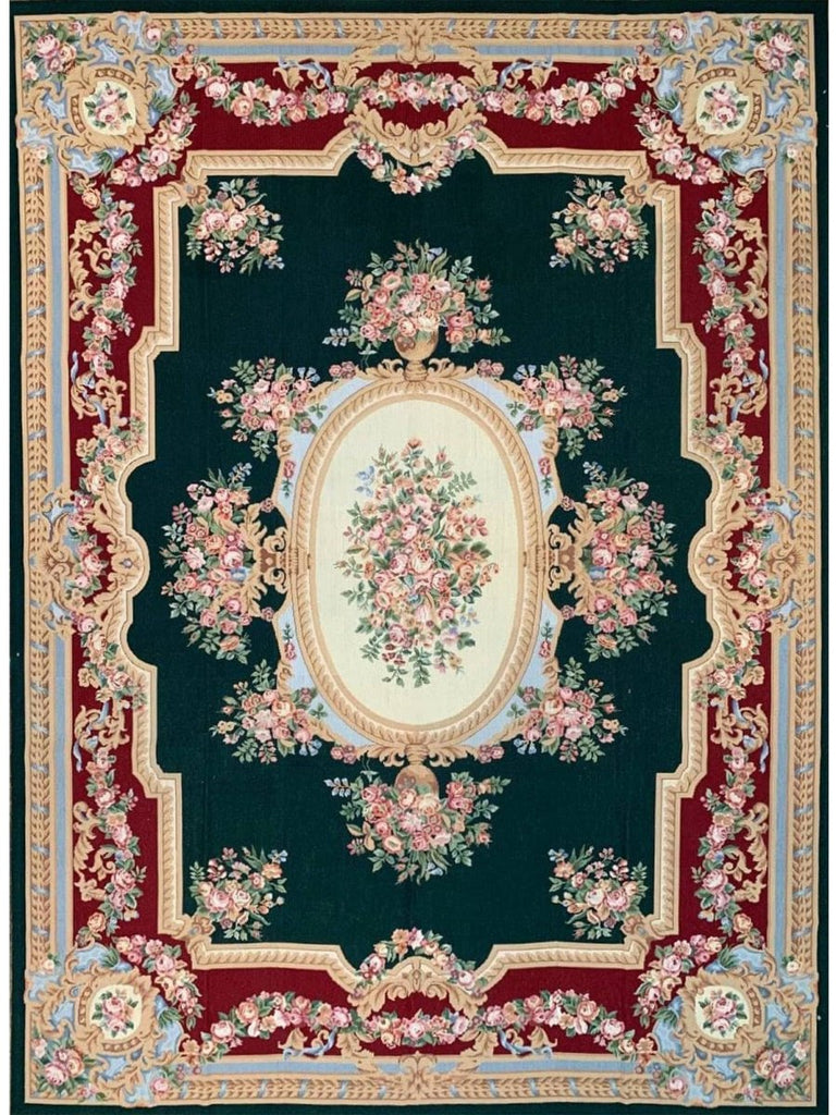 8'6" x 11'6" French Style Needlepoint Rug - 102365.