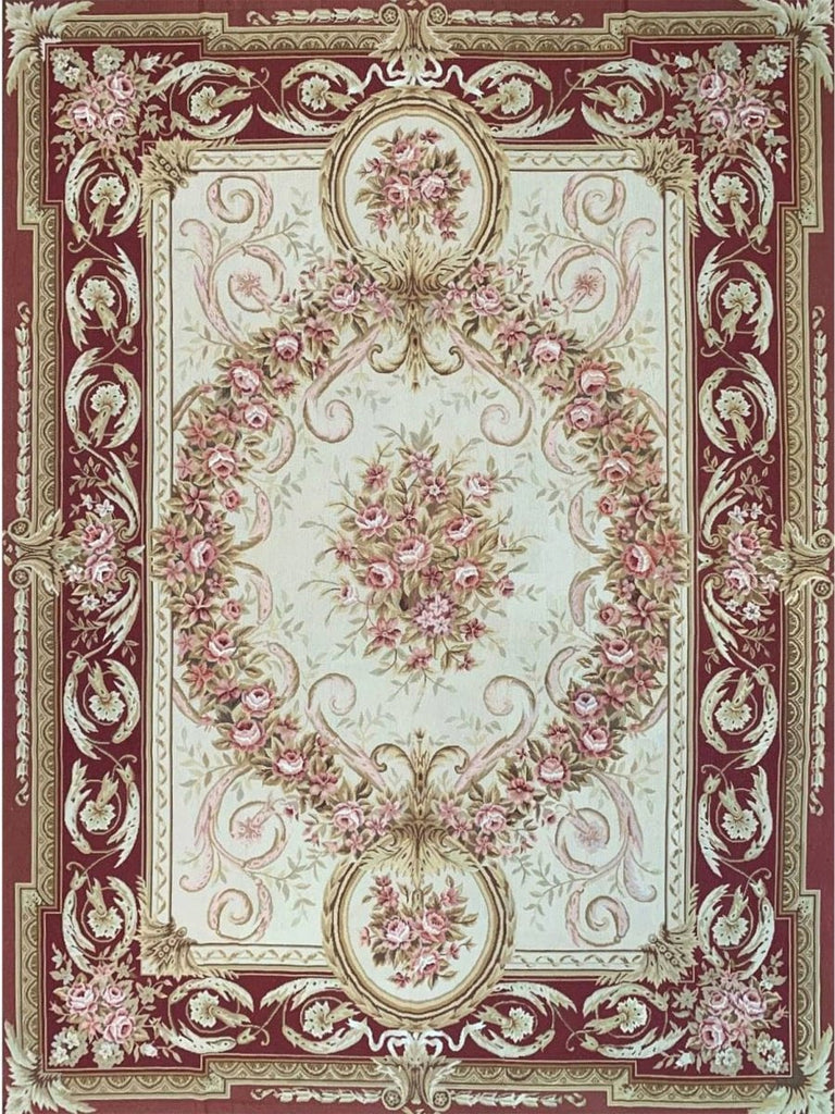 8'9" x 11'9" French Style Needlepoint Rug - 102699.