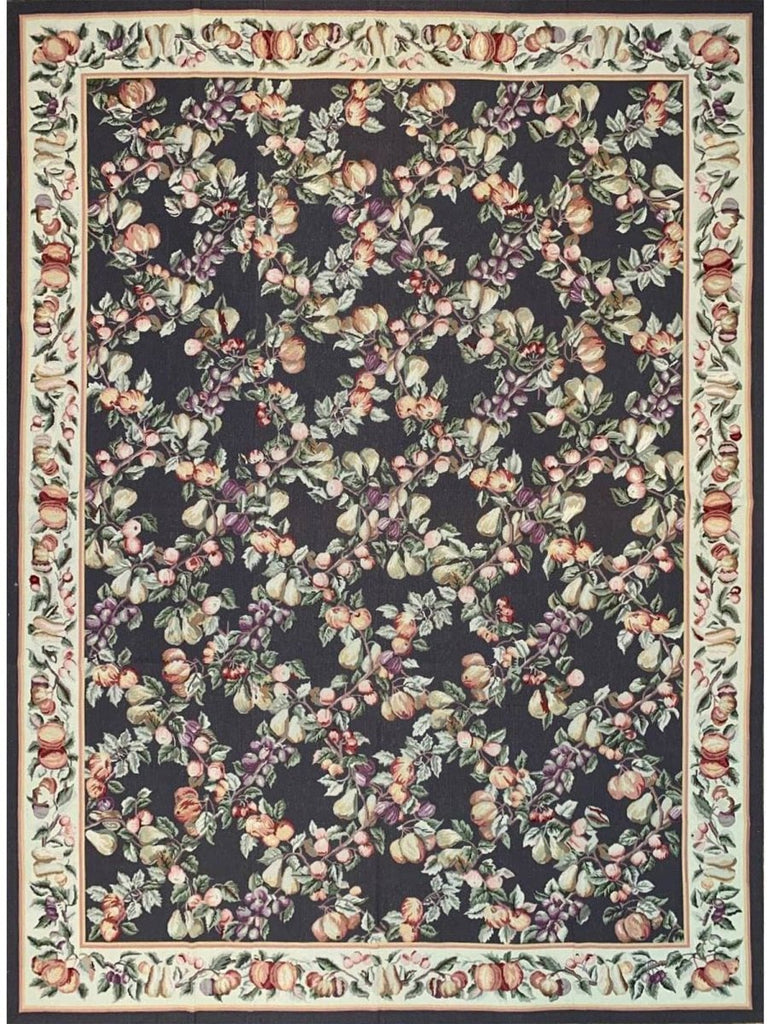 9x12 French Style Needlepoint Rug - 103056.