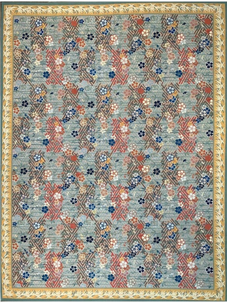 9x12 Japanese Style Aubusson Rug – 105131.