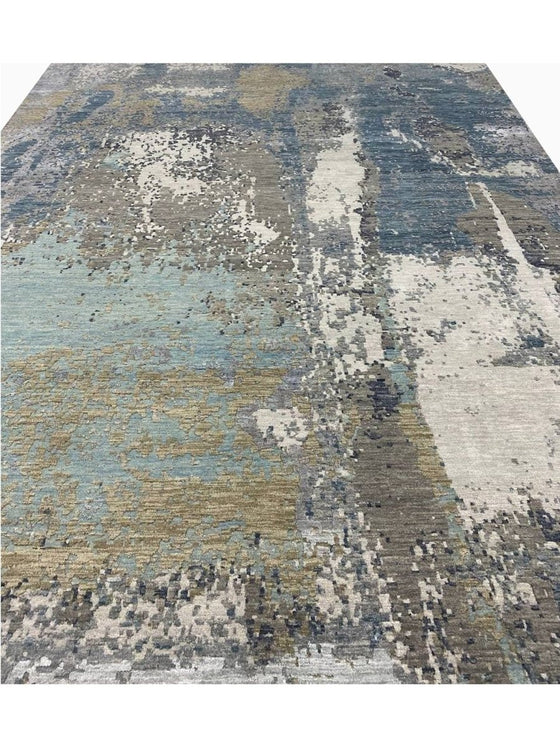 9x12 Modern Abstract Area Rug - 501347.