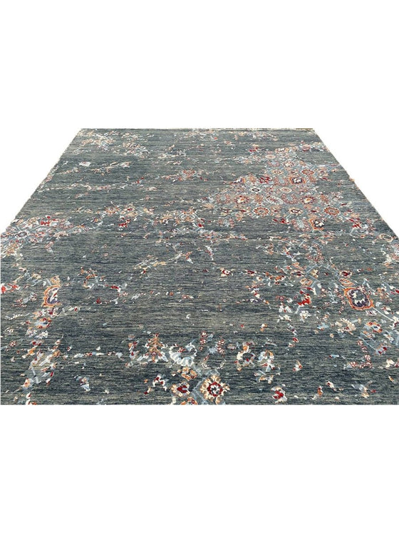 9x12 Modern Abstract Area Rug - 502466.