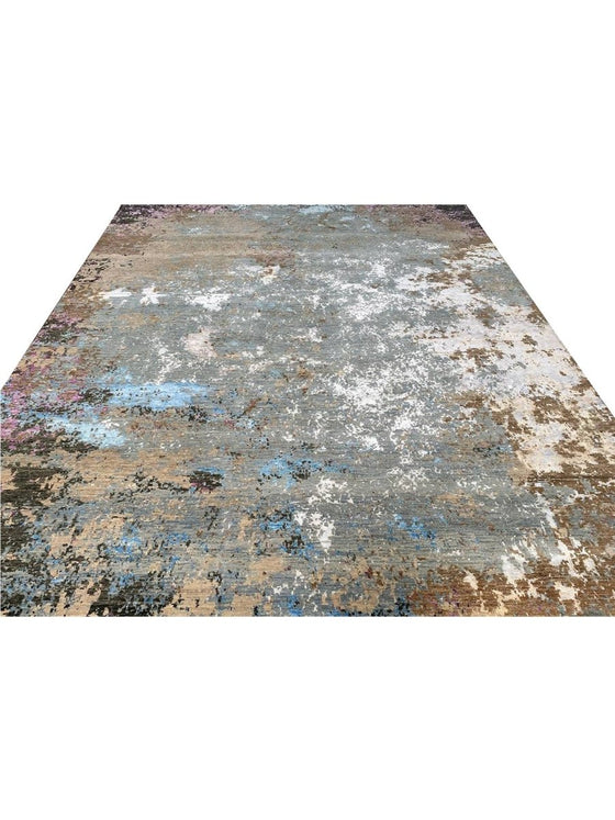 9x12 Modern Abstract Area Rug - 502468.