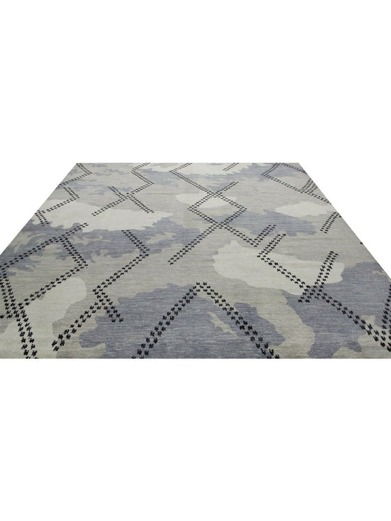 9x12 Modern Oushak Area Rug - 500651.