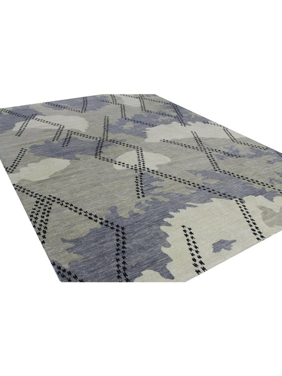 9x12 Modern Oushak Area Rug - 500651.