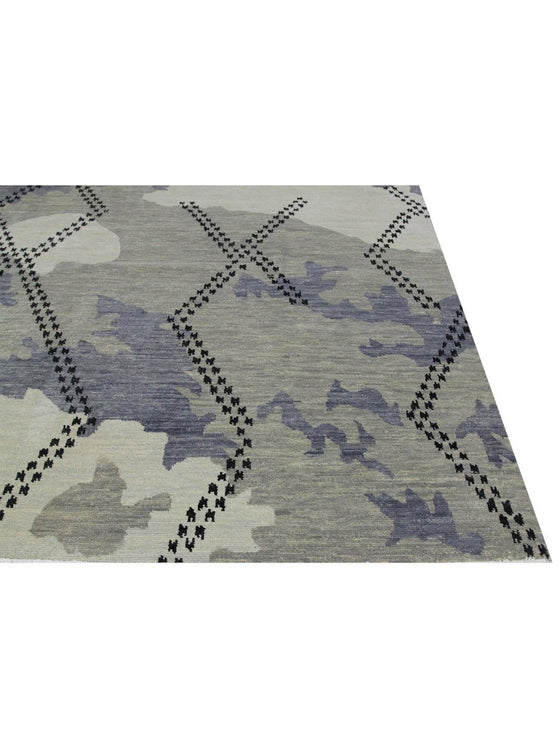 9x12 Modern Oushak Area Rug - 500651.