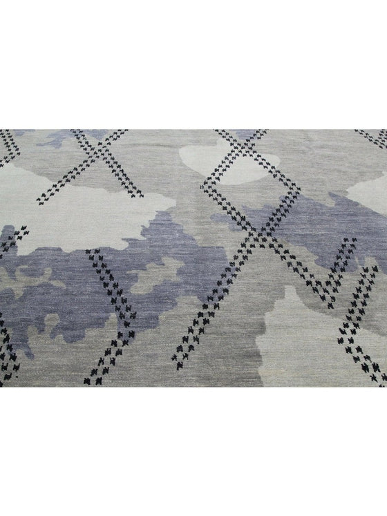 9x12 Modern Oushak Area Rug - 500651.