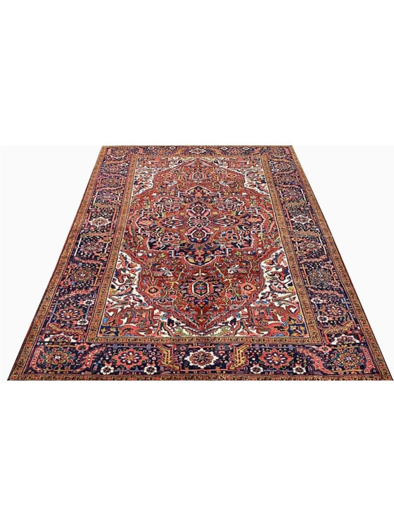 8'6" x 11'6" Old Persian Heriz Area Rug - 109861.