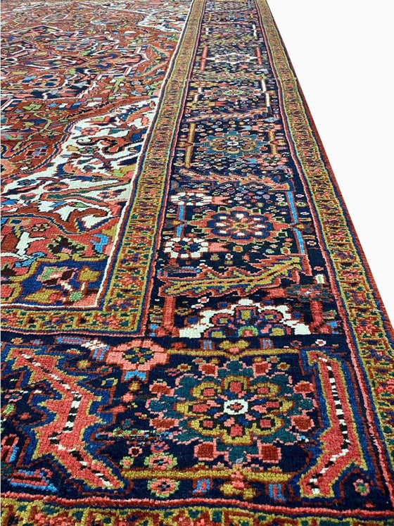 8'6" x 11'6" Old Persian Heriz Area Rug - 109861.