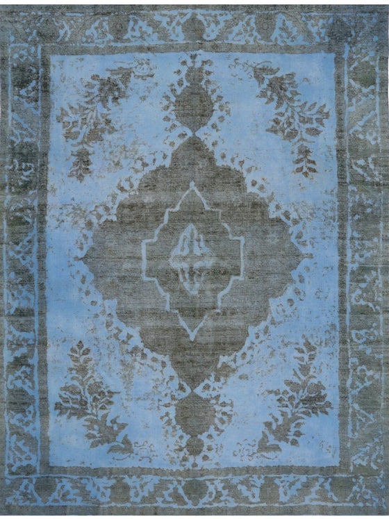 9x12 Overdyed Persian Area Rug - 110923.