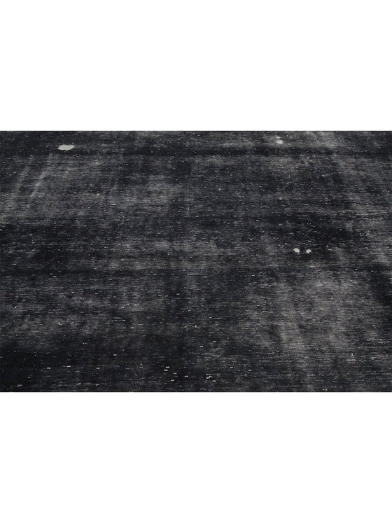 9x13 Black Overdyed Persian Area Rug - 109747.