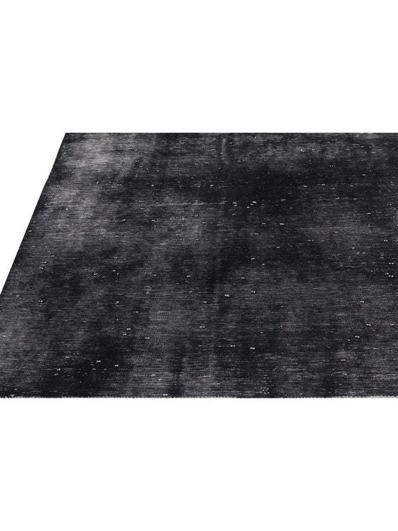 9x13 Black Overdyed Persian Area Rug - 109747.