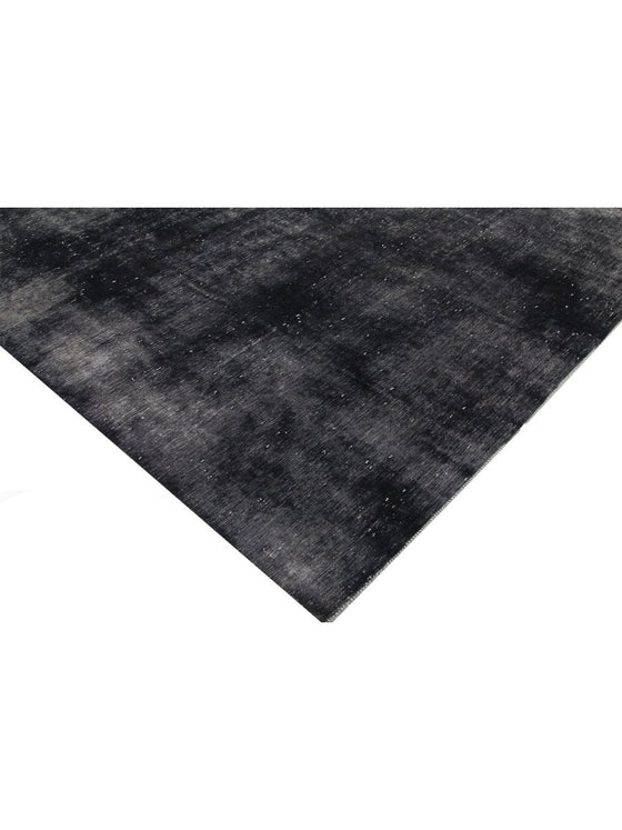 9x13 Black Overdyed Persian Area Rug - 109747.