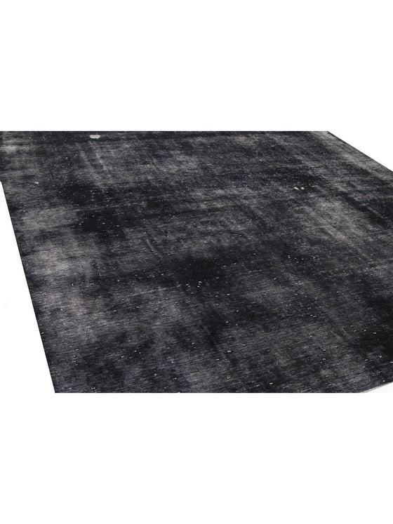 9x13 Black Overdyed Persian Area Rug - 109747.