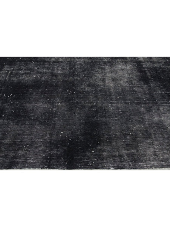 9x13 Black Overdyed Persian Area Rug - 109747.