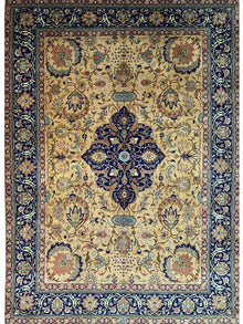  9x13 Old Persian Tabriz Area Rug - 109867.