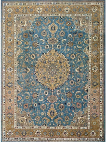  9x13 Old Persian Tabriz Area Rug - 110858.