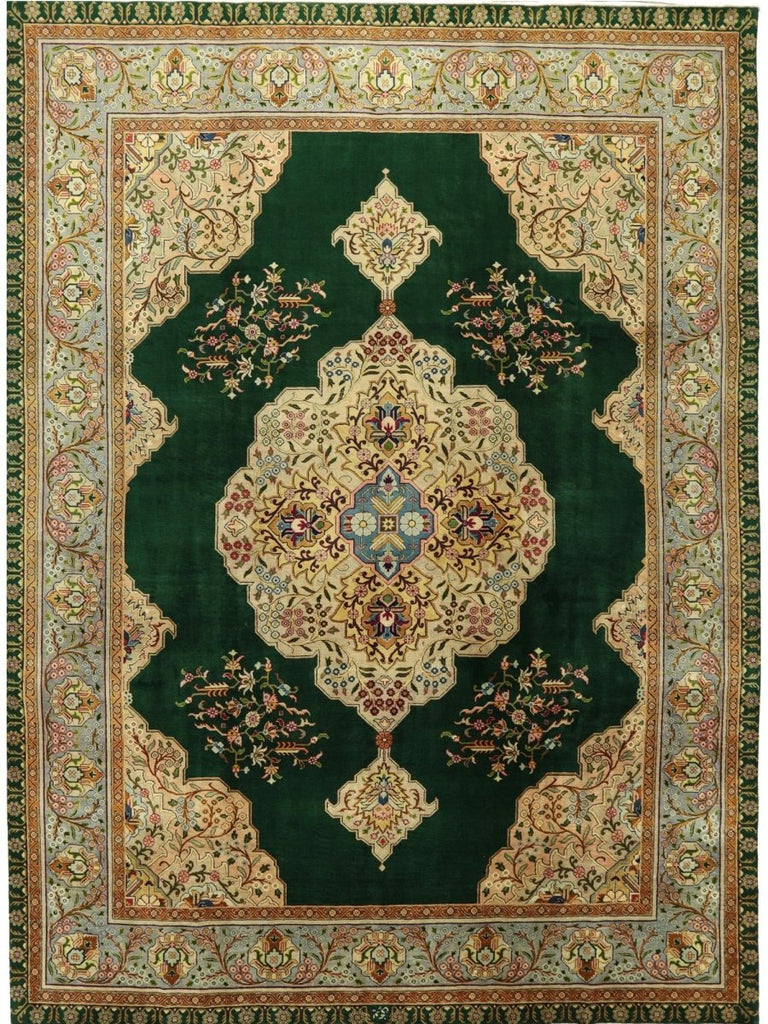 9x13 Old Persian Tabriz Area Rug - 110957.