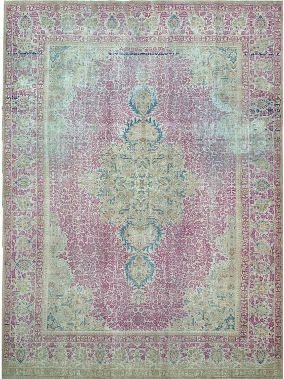 9x13 Old Persian Tabriz Area Rug - 600072.