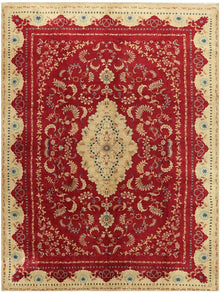  11x14 Old Persian Kashan Masterpiece Rug - 110975.