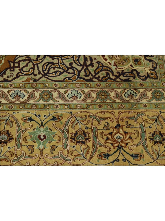 10 X 13 Old Persian Tabriz Masterpiece Rug - 110960.